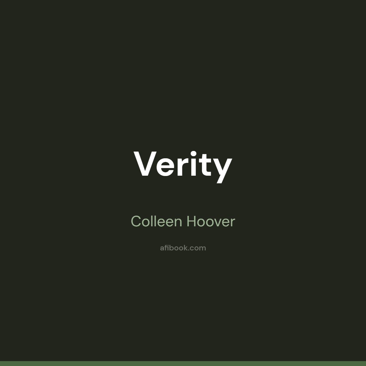 Verity Colleen Hoover, pour qui ce thriller