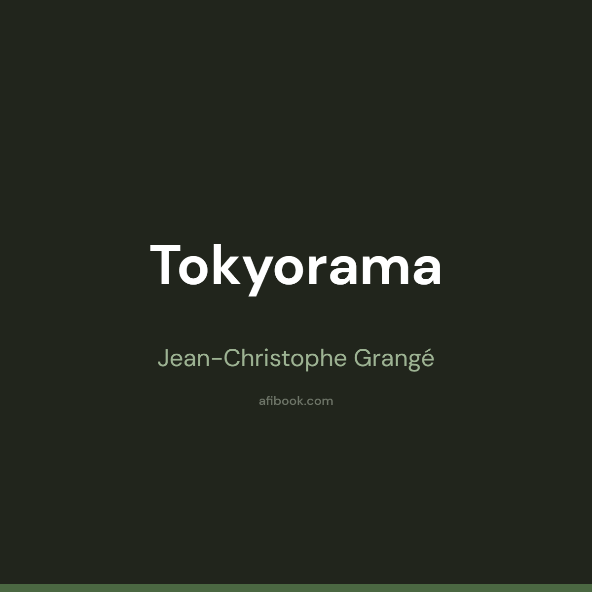 Tokyorama Jean-Christophe Grangé, pour qui ce thriller